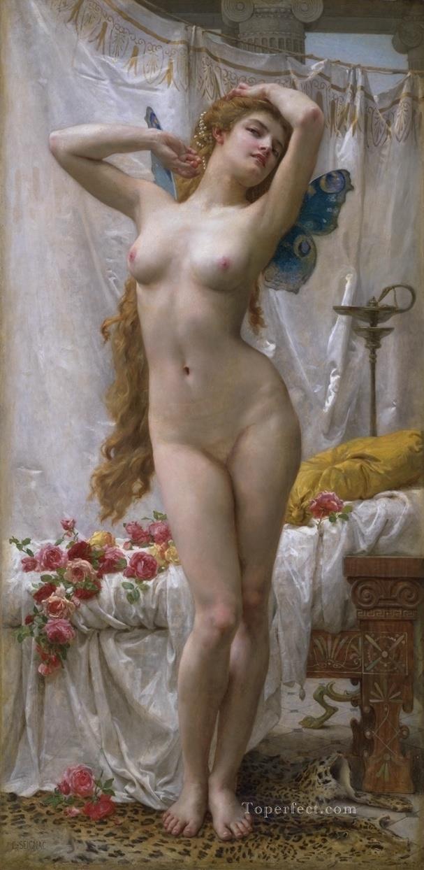 el despertar de la psique Académico Guillaume Seignac desnudo clásico Pintura al óleo